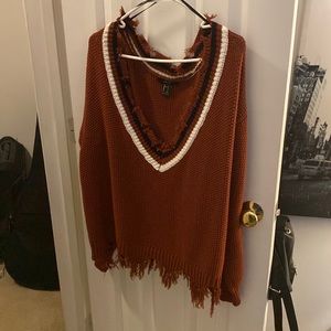 Forever 21 distressed sweater
